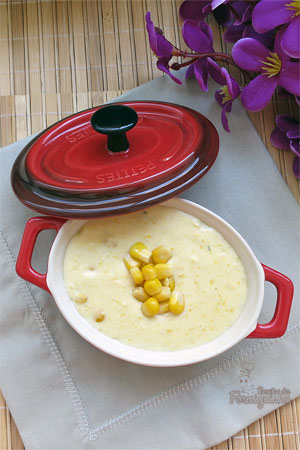Comidinhas que aquecem o estômago e nos deixam felizes.. esse Creme de Milho é assim... :)