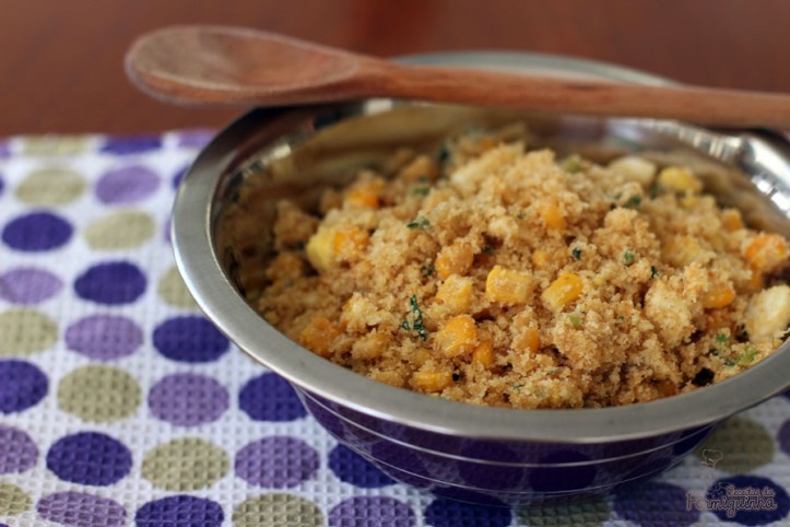 Simplesmente a melhor! Farofa de cream crackers para acompanhar sua refeição...