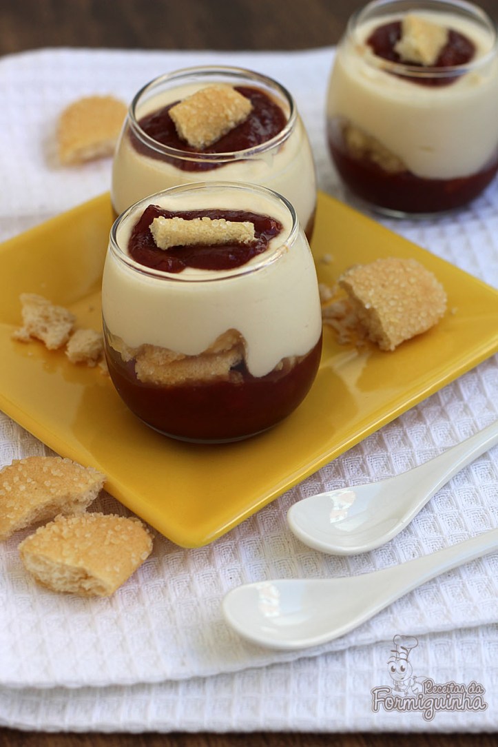 Esses dois nasceram um para o outro: Romeu e Julieta em um delicioso pavê de queijo com goiabada!