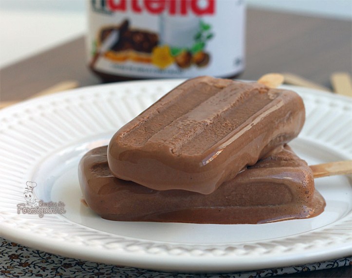 Nesse verão vá de picolé de Nutella!! Refresca e é uma delícia!!!